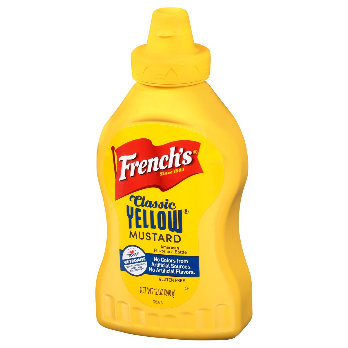 slide 10 of 13, French's Classic Yellow Mustard Table Top Squeeze Bottle, 12 oz, 12 oz