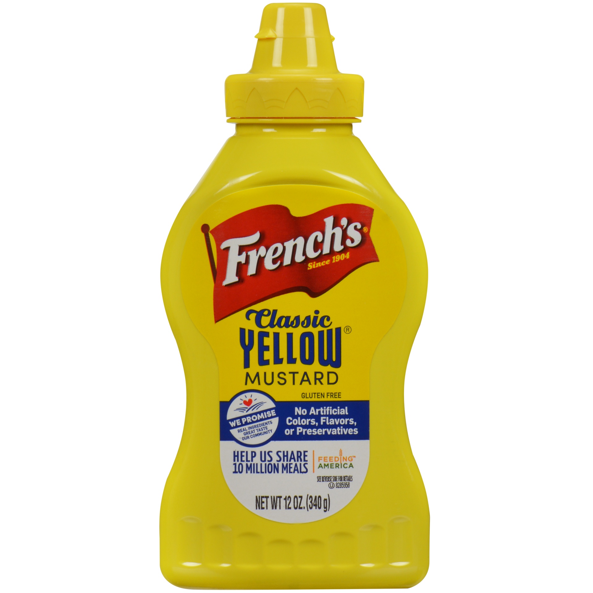 slide 1 of 4, French's Classic Yellow Mustard Table Top Squeeze Bottle, 12 oz