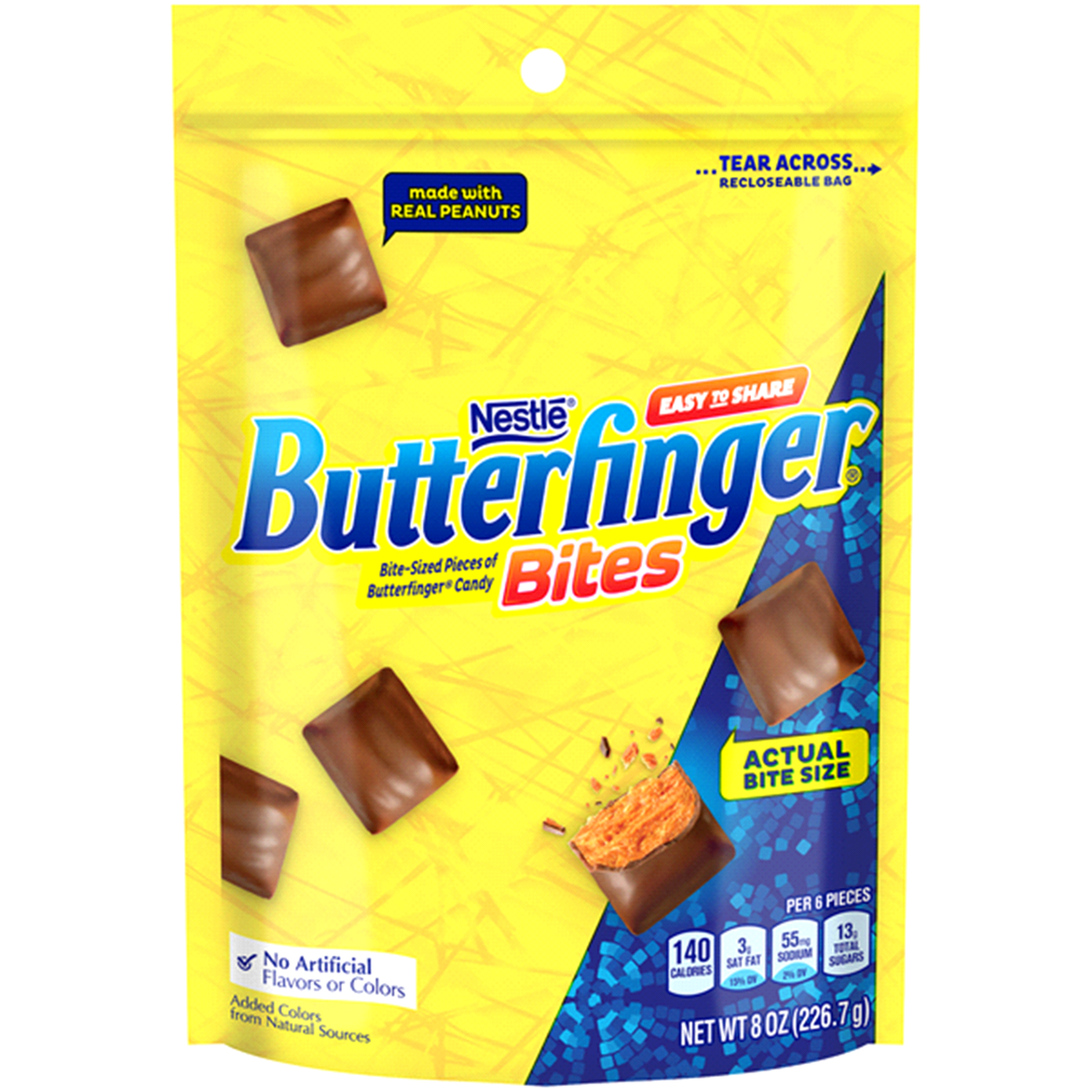 slide 1 of 1, Nestlé Butterfinger Bites, 8 oz