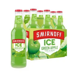 Smirnoff Ice Green Apple Malt Beverage 6 - 11.2 fl oz Bottles
