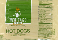 slide 1 of 1, Heritage Store Farm Hot Dogs, 12 oz