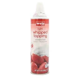 Weis Quality Light Aerosol Whipped Topping