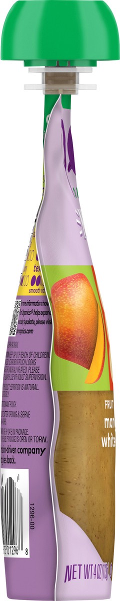 slide 4 of 9, Plum Organics Mighty Builder™ Mango, Banana, White Bean + Chia 4oz Pouch, 4 oz