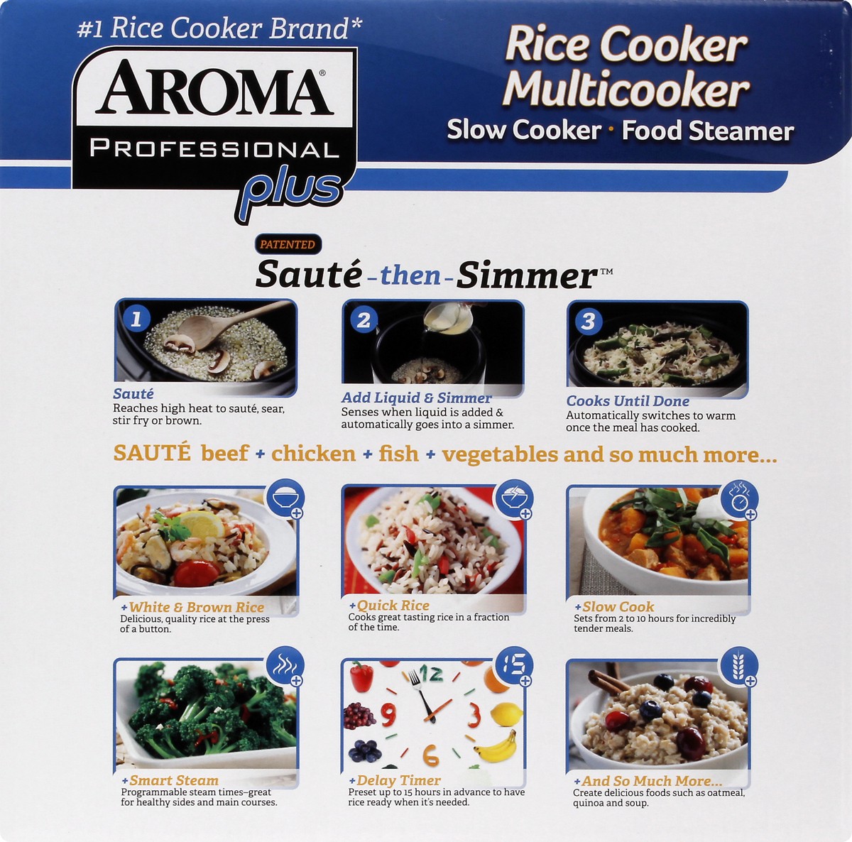 slide 4 of 11, Aroma Professional 20-Cup Digital Rice Cooker, Slow Cooker & Food Steamer, 1 ct