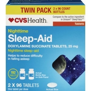 slide 1 of 1, CVS Health Sleep Aid 25Mg Tab 192Ct, 1 ct