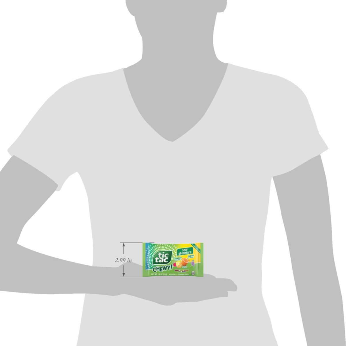 slide 3 of 15, Tic Tac Chewy! Sour Adventure Candy, 1.8 oz