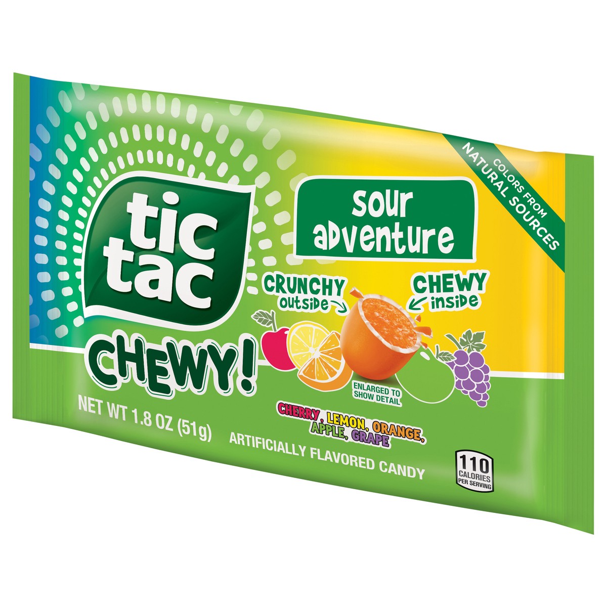 slide 13 of 15, Tic Tac Chewy! Sour Adventure Candy, 1.8 oz