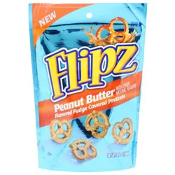 Flipz Fudge Covered Peanut Butter Pretzels - 6.5 oz