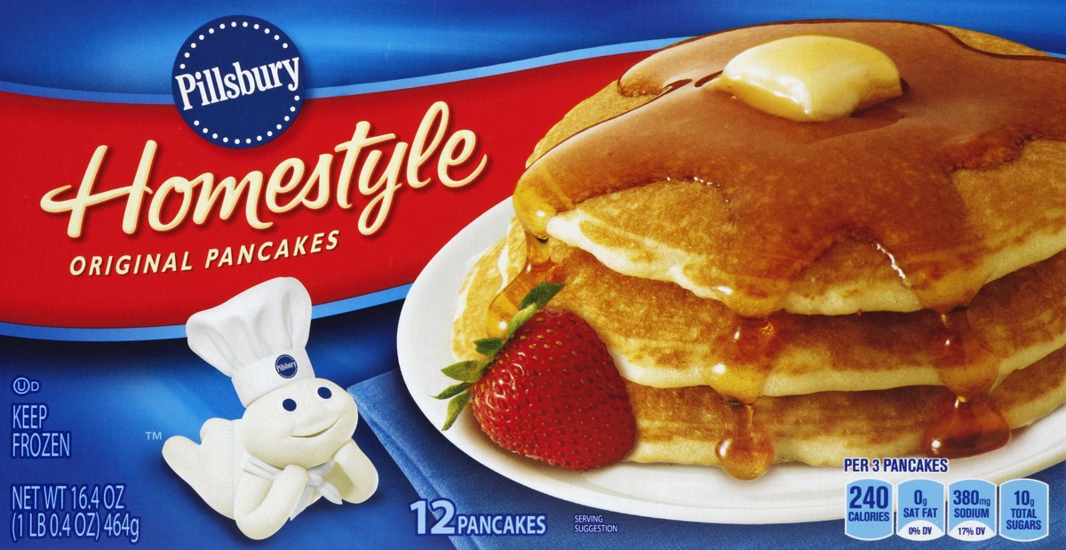 slide 3 of 6, Pillsbury Homestyle Original Pancakes, 12 ct