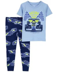 Carters Baby 2-Piece Racing 100% Snug Fit Cotton Pajamas Navy 24M
