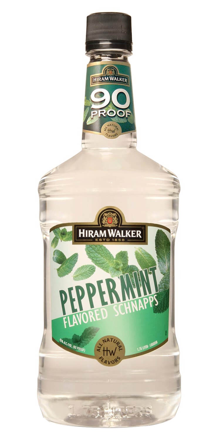 slide 1 of 1, Hiram Walker Peppermint Schnapps, 1.75 liter