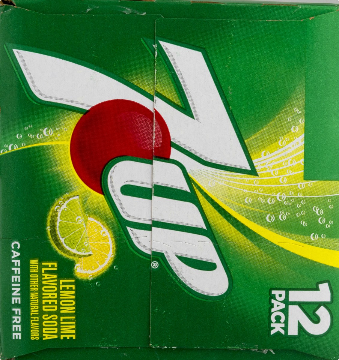 slide 12 of 13, 7UP Lemon Lime Soda, 12 fl oz cans, 12 pack, 12 ct; 12 fl oz