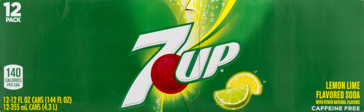 slide 3 of 13, 7UP Lemon Lime Soda, 12 fl oz cans, 12 pack, 12 ct; 12 fl oz