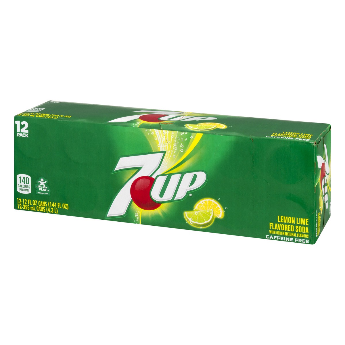 slide 5 of 13, 7UP Lemon Lime Soda, 12 fl oz cans, 12 pack, 12 ct; 12 fl oz