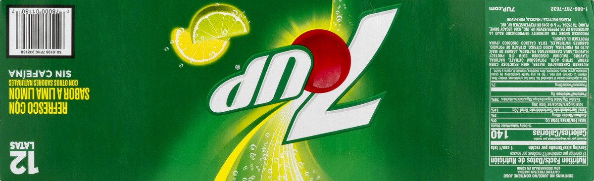 slide 4 of 13, 7UP Lemon Lime Soda, 12 fl oz cans, 12 pack, 12 ct; 12 fl oz