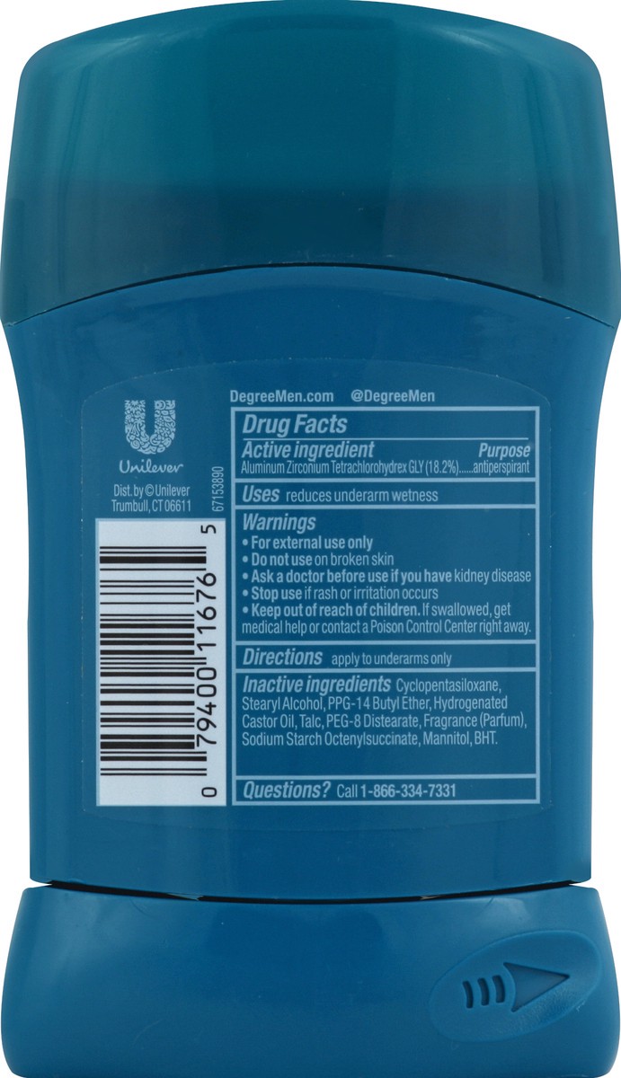 slide 5 of 7, Degree Original Protection Antiperspirant Deodorant Cool Rush, 1.7 oz, 1.7 oz