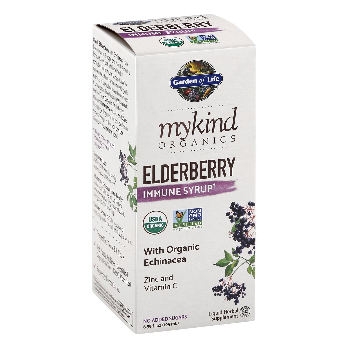 slide 2 of 9, Garden of Life Elderberry Immune Syrup, 6.59 oz