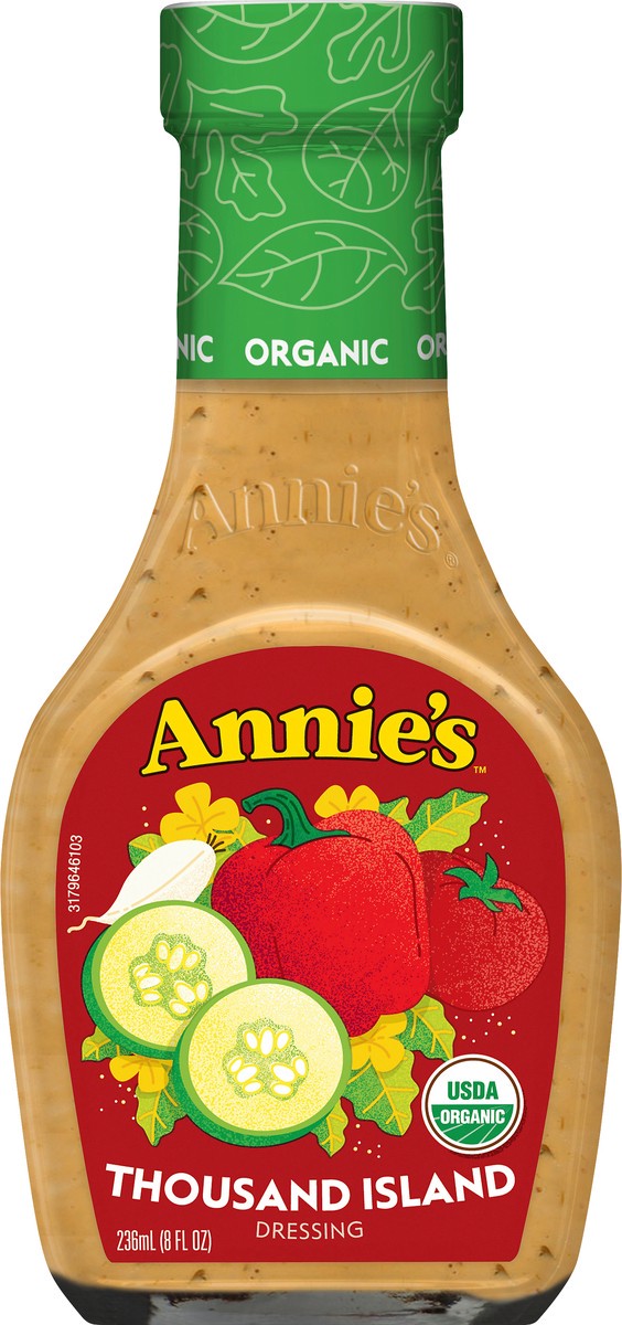 slide 8 of 10, Annie's Organic Thousand Island Salad Dressing, Non-GMO, 8 fl. oz., 8 fl oz