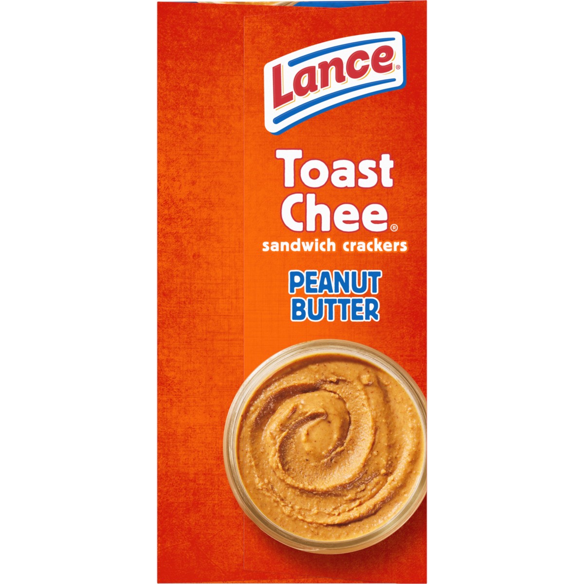 slide 10 of 11, Lance Sandwich Crackers, ToastChee Peanut Butter, 6 Individually Wrapped Packs, 4 Sandwiches Each, 6.1 oz