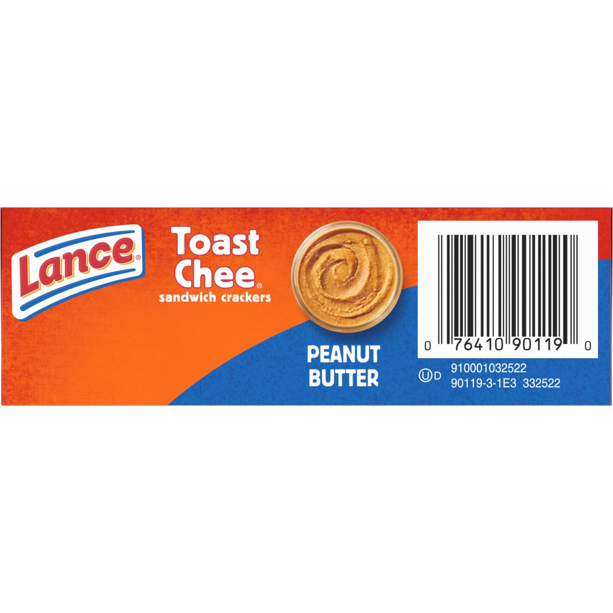 slide 7 of 11, Lance Sandwich Crackers, ToastChee Peanut Butter, 6 Individually Wrapped Packs, 4 Sandwiches Each, 6.1 oz