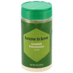 know & love Grated Parmesan Cheese Shaker 8 Ounces