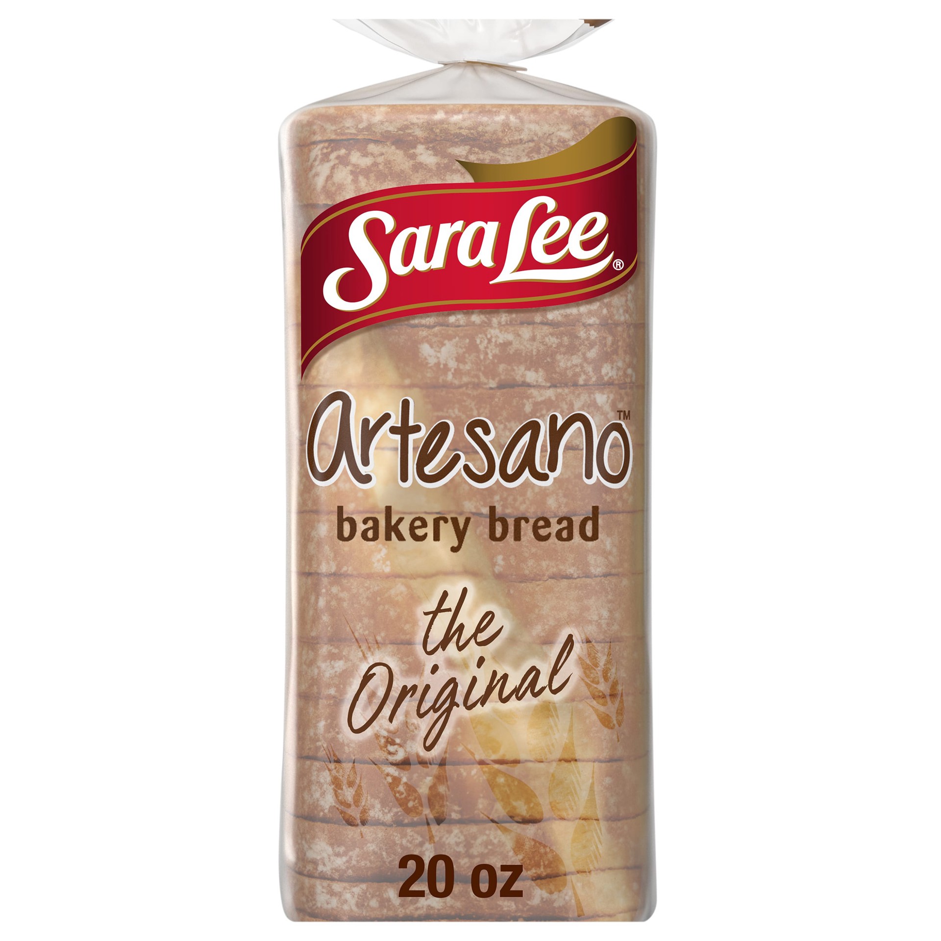 slide 1 of 5, Sara Lee Artesano Original Bread, 20 oz, White Pre-sliced White Bread, Bag, 20 oz