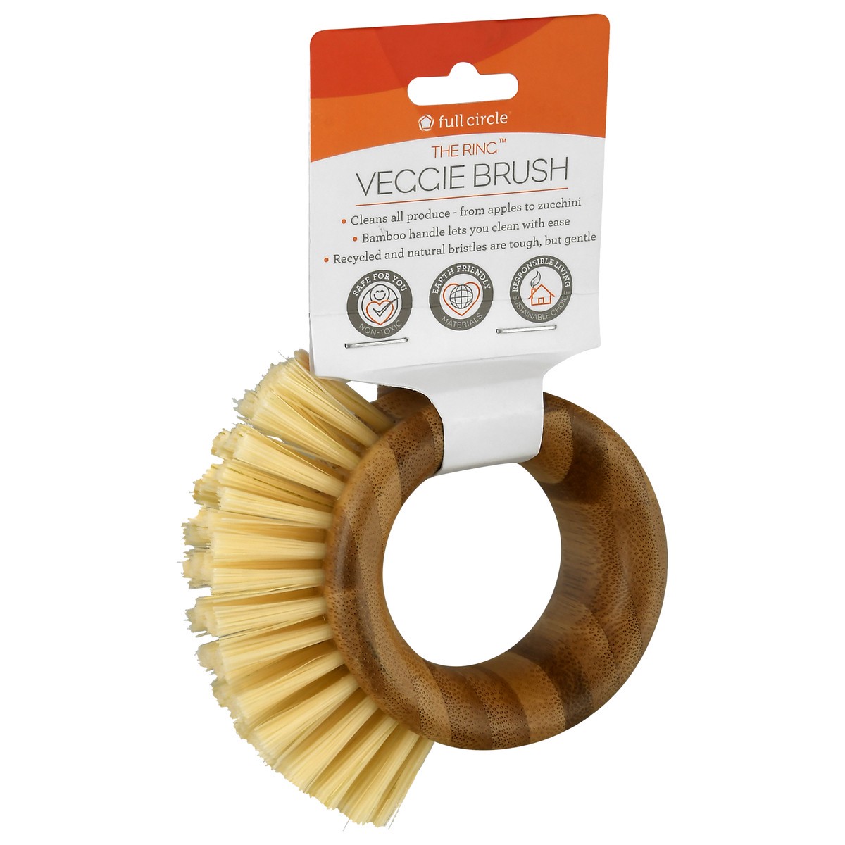 slide 9 of 9, Full Circle The Ring Veggie Brush 1 ea, 1 ct