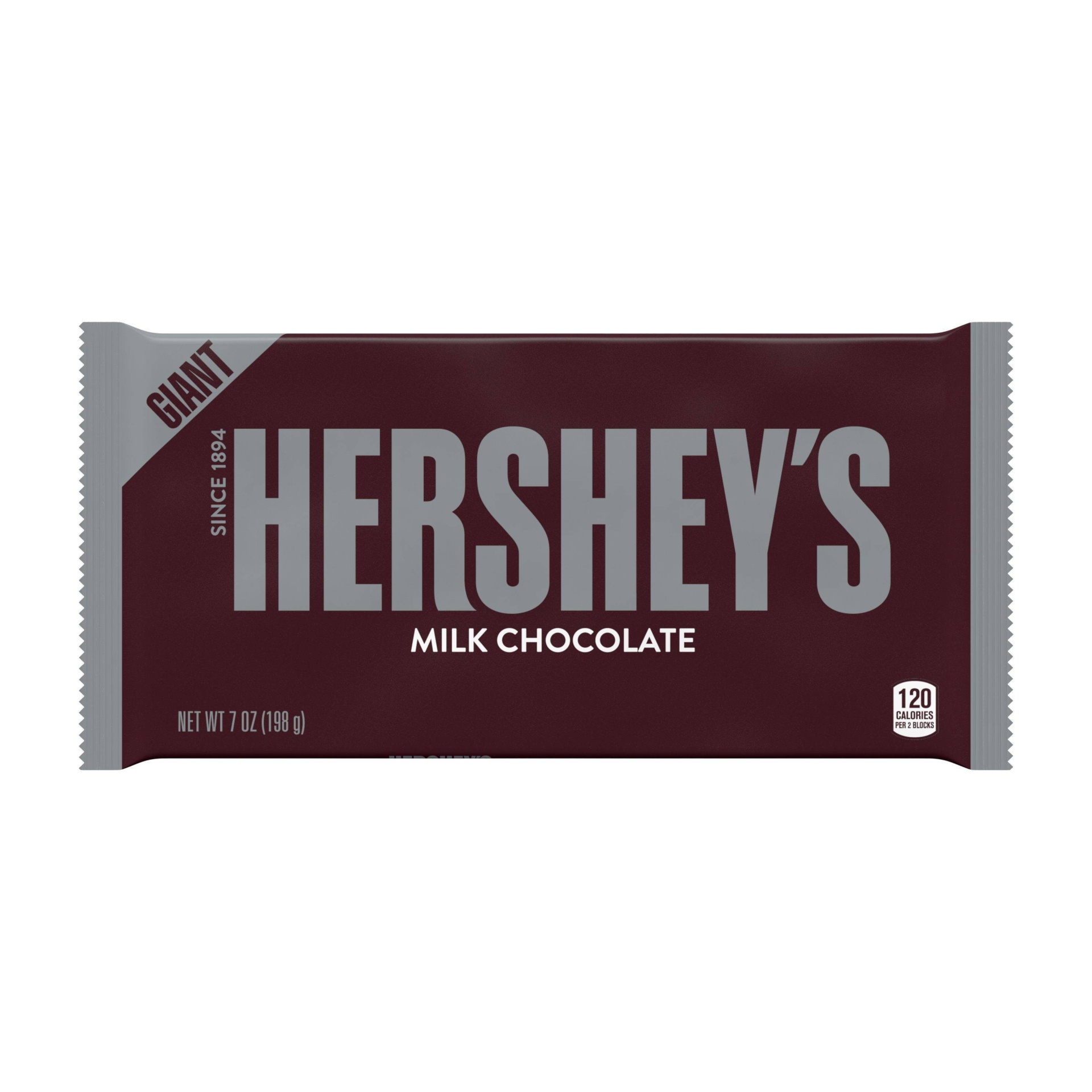 slide 1 of 2, Hershey's Giant Milk Chocolate Bar, 7 oz