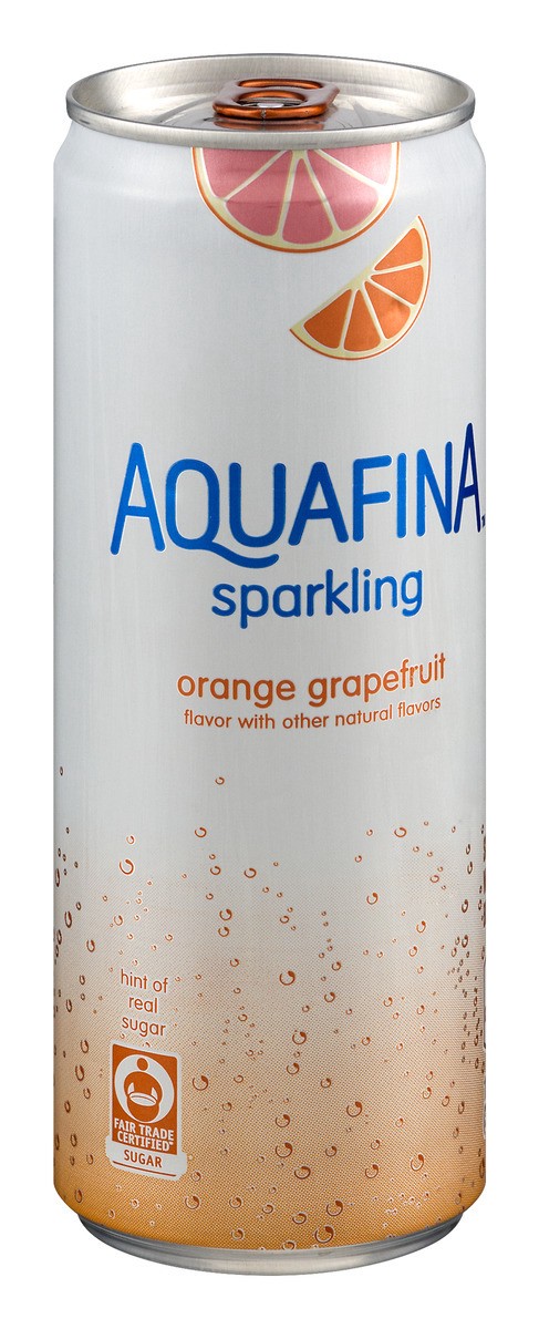 slide 8 of 9, Aquafina Sparkling Water Orange Grapefruit, 4 ct; 12 fl oz