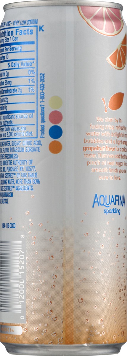 slide 9 of 9, Aquafina Sparkling Water Orange Grapefruit, 4 ct; 12 fl oz