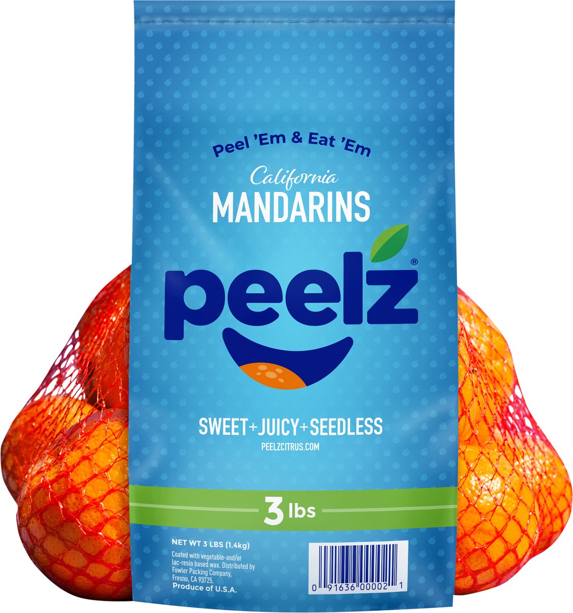 slide 3 of 5, Peelz 3lb Peelz California Mandarin Bag, 3 lb