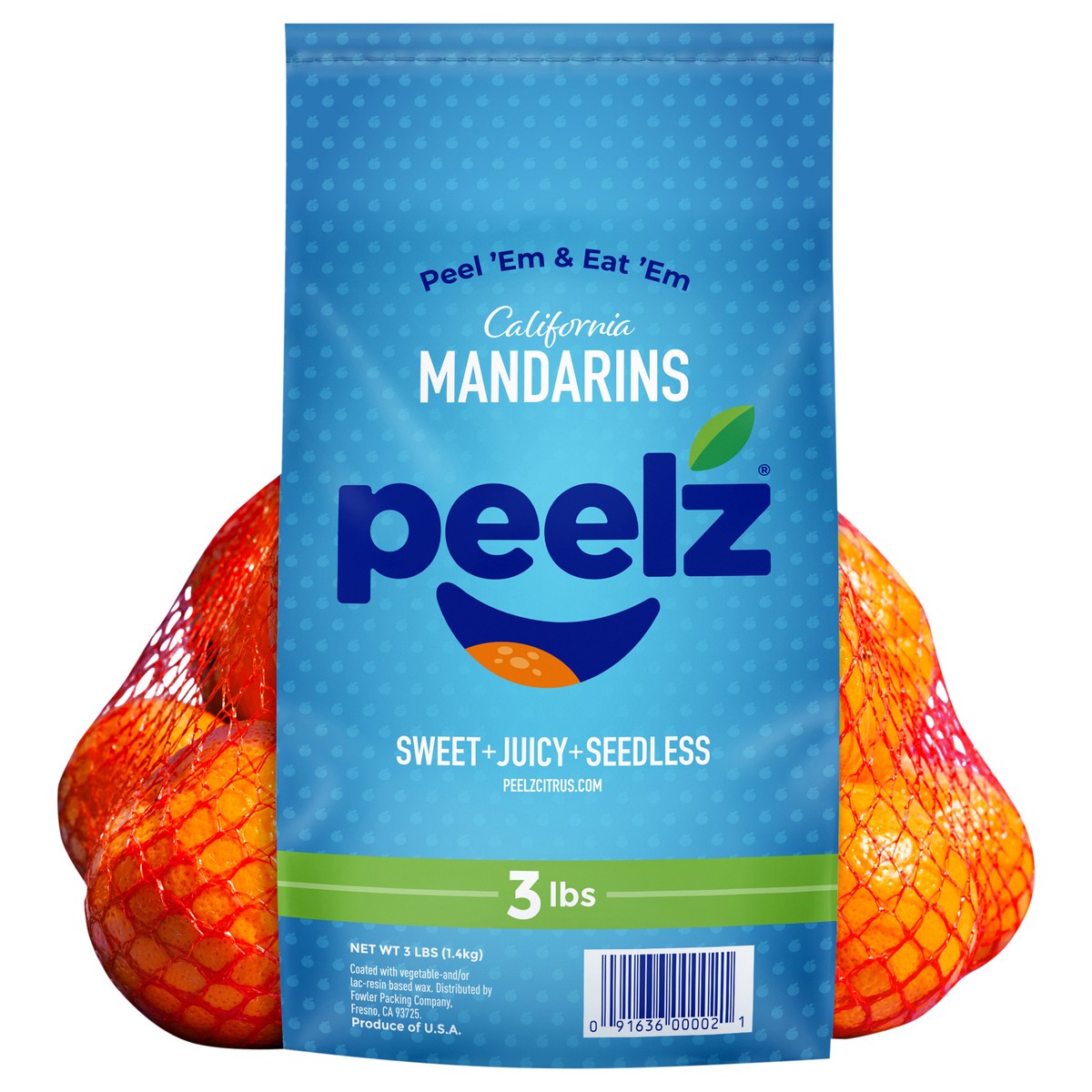 slide 4 of 5, Peelz 3lb Peelz California Mandarin Bag, 3 lb