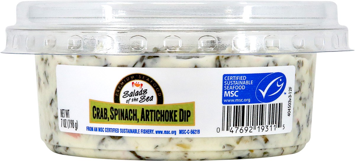 slide 3 of 12, Salads of the Sea Crab Spinach Artichoke Dip 7oz, 7 oz