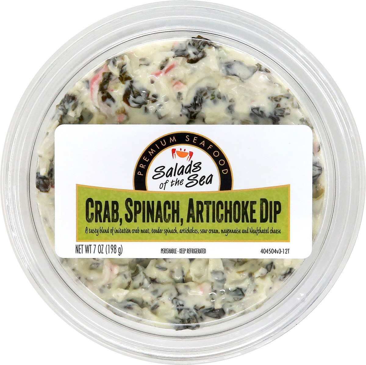 slide 5 of 12, Salads of the Sea Crab Spinach Artichoke Dip 7oz, 7 oz