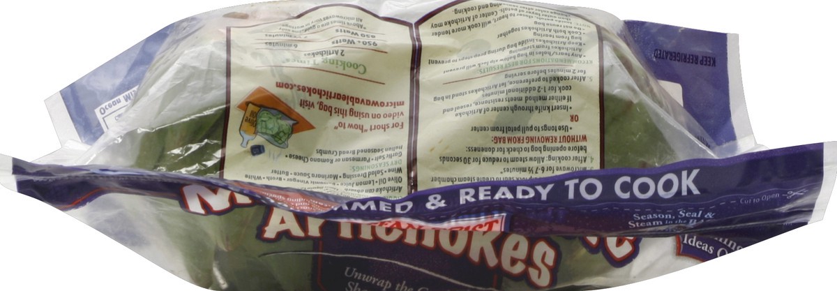 slide 2 of 5, Ocean Mist Farms Artichokes, Microwavable, 2 ct