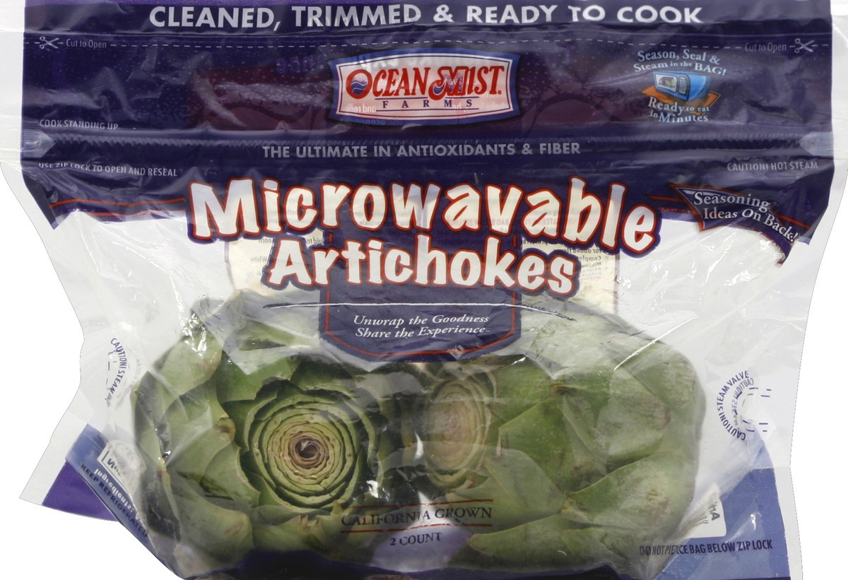 slide 5 of 5, Ocean Mist Farms Artichokes, Microwavable, 2 ct
