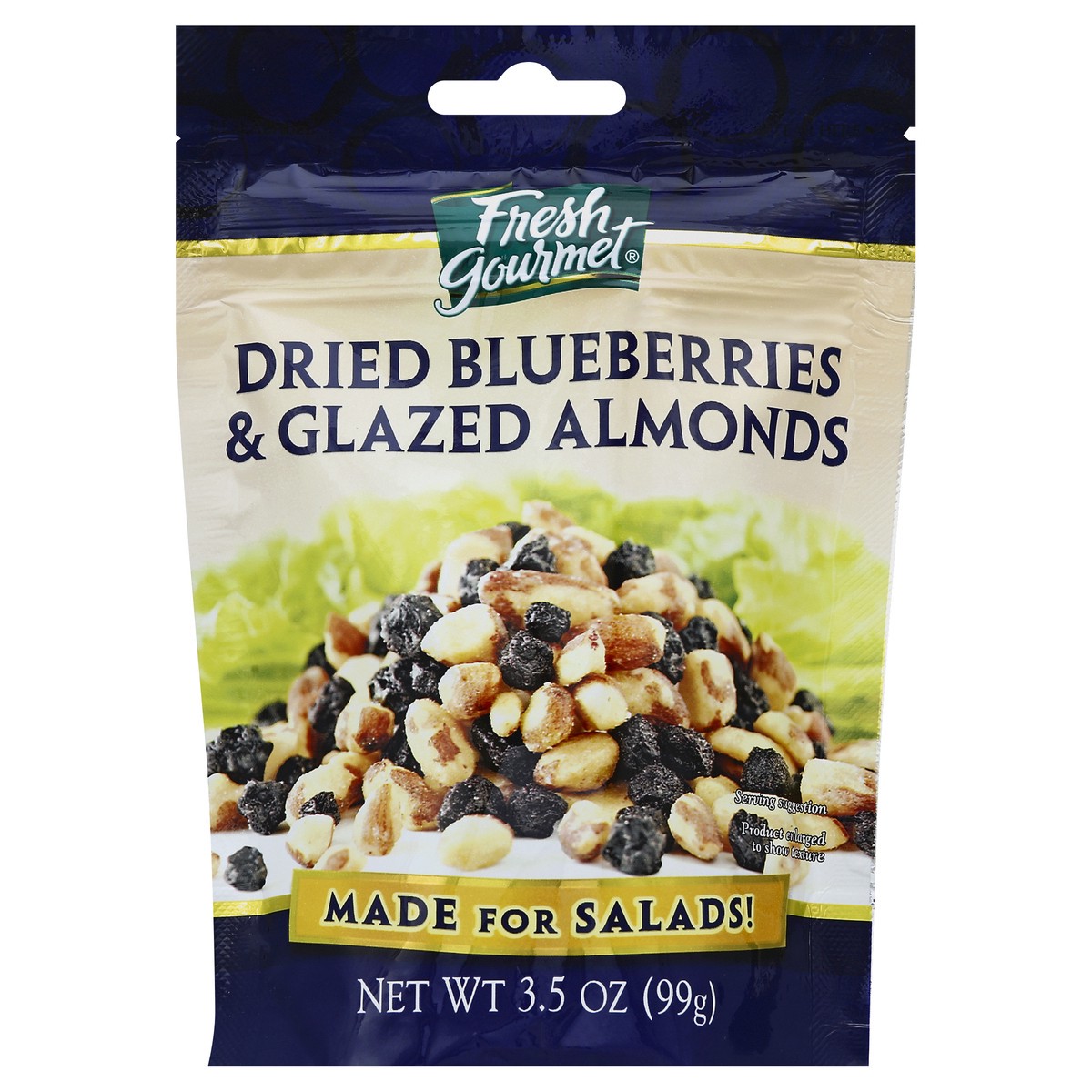 slide 2 of 4, Fresh Gourmet Blueberries & Glazed Almond Pieces, 3.5 oz