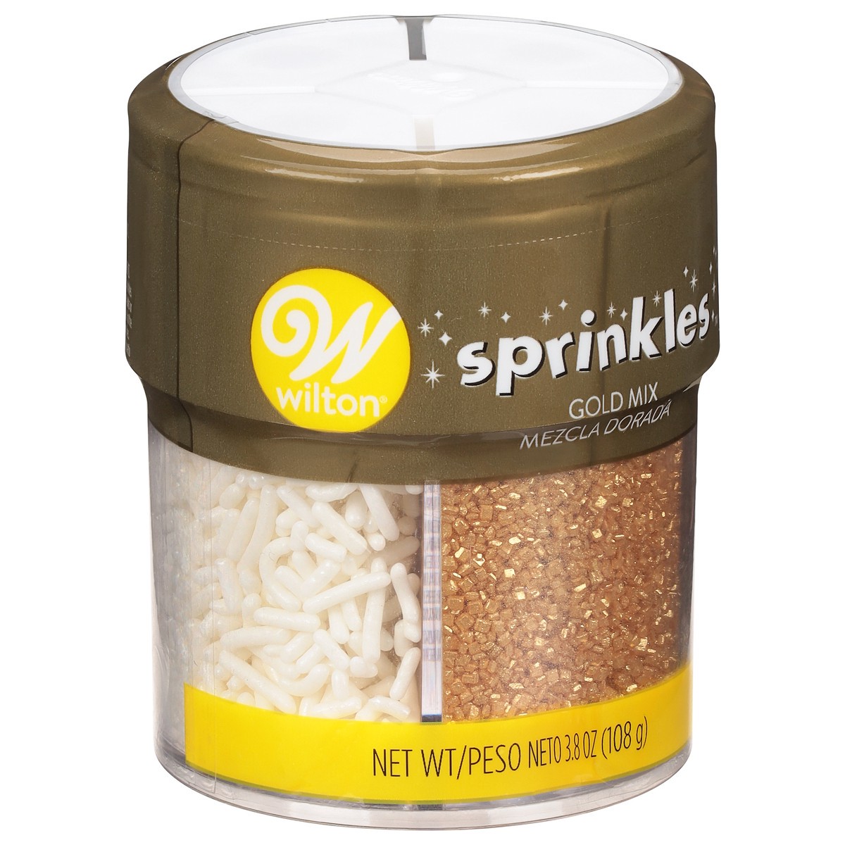 slide 2 of 11, Wilton Gold Mix Sprinkles 3.8 oz, 3.8 oz