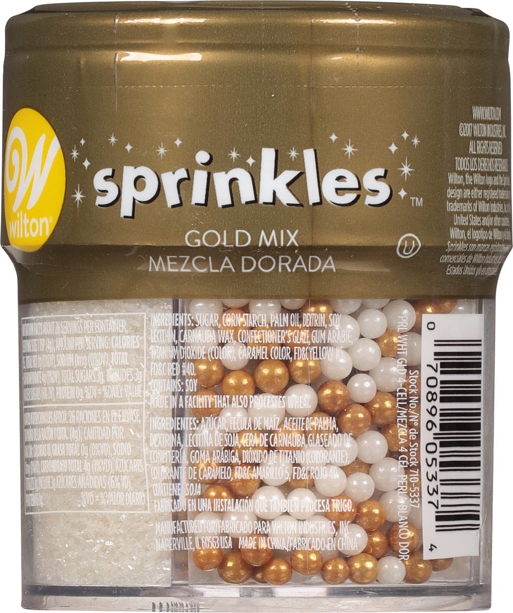 slide 4 of 11, Wilton Gold Mix Sprinkles 3.8 oz, 3.8 oz