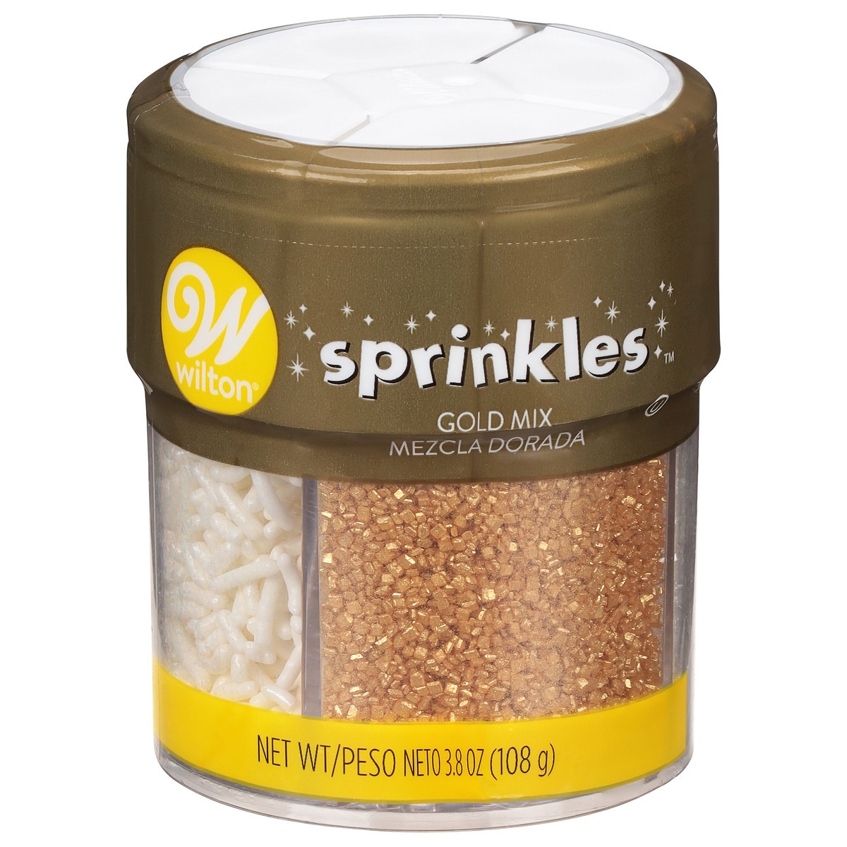 slide 5 of 11, Wilton Gold Mix Sprinkles 3.8 oz, 3.8 oz