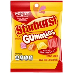 STARBURST Gummies Original Gummy Candy, 5 Oz Bag