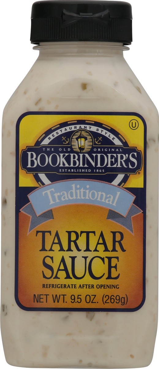 slide 1 of 9, Bookbinder's Traditional Tartar Sauce 9.5 oz, 9.5 oz