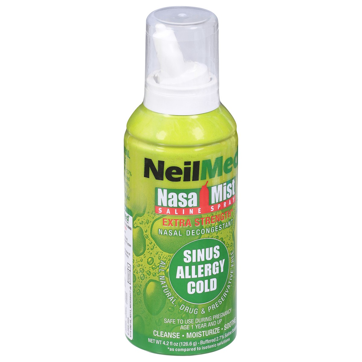 slide 7 of 9, NeilMed Nasal Mist Extra Strength Saline Spray 4.2 fl oz, 4.2 fl oz