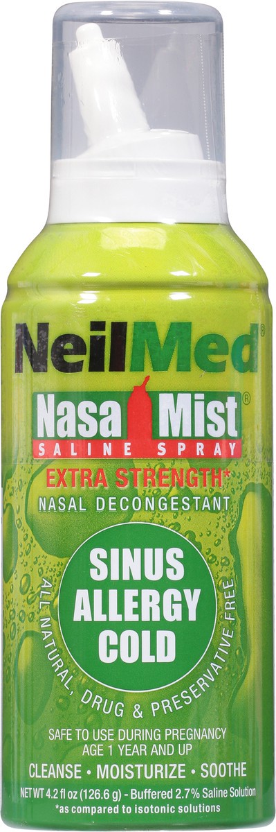 slide 6 of 9, NeilMed Nasal Mist Extra Strength Saline Spray 4.2 fl oz, 4.2 fl oz