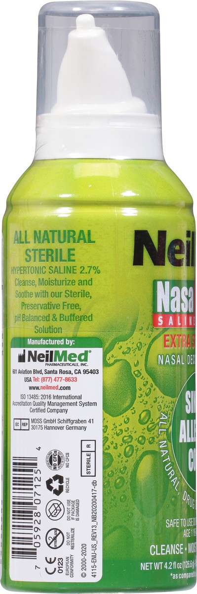 slide 9 of 9, NeilMed Nasal Mist Extra Strength Saline Spray 4.2 fl oz, 4.2 fl oz