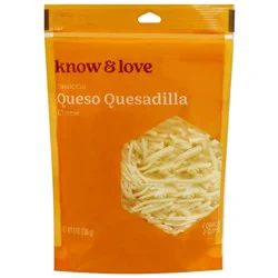 know & love Queso Quesadilla Blend 8 Ounces