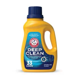 ARM & HAMMER Plus OxiClean Max Force Deep Clean Stain Formula Liquid Laundry Detergent, Sparkling Clean Scent, 49.5 Fl Oz, 33 Loads