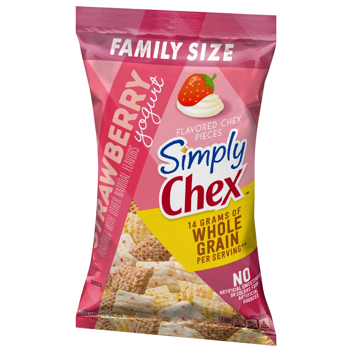 slide 9 of 9, Simply Chex, Strawberry Yogurt Snack Mix, 14 oz Bag, 14 oz