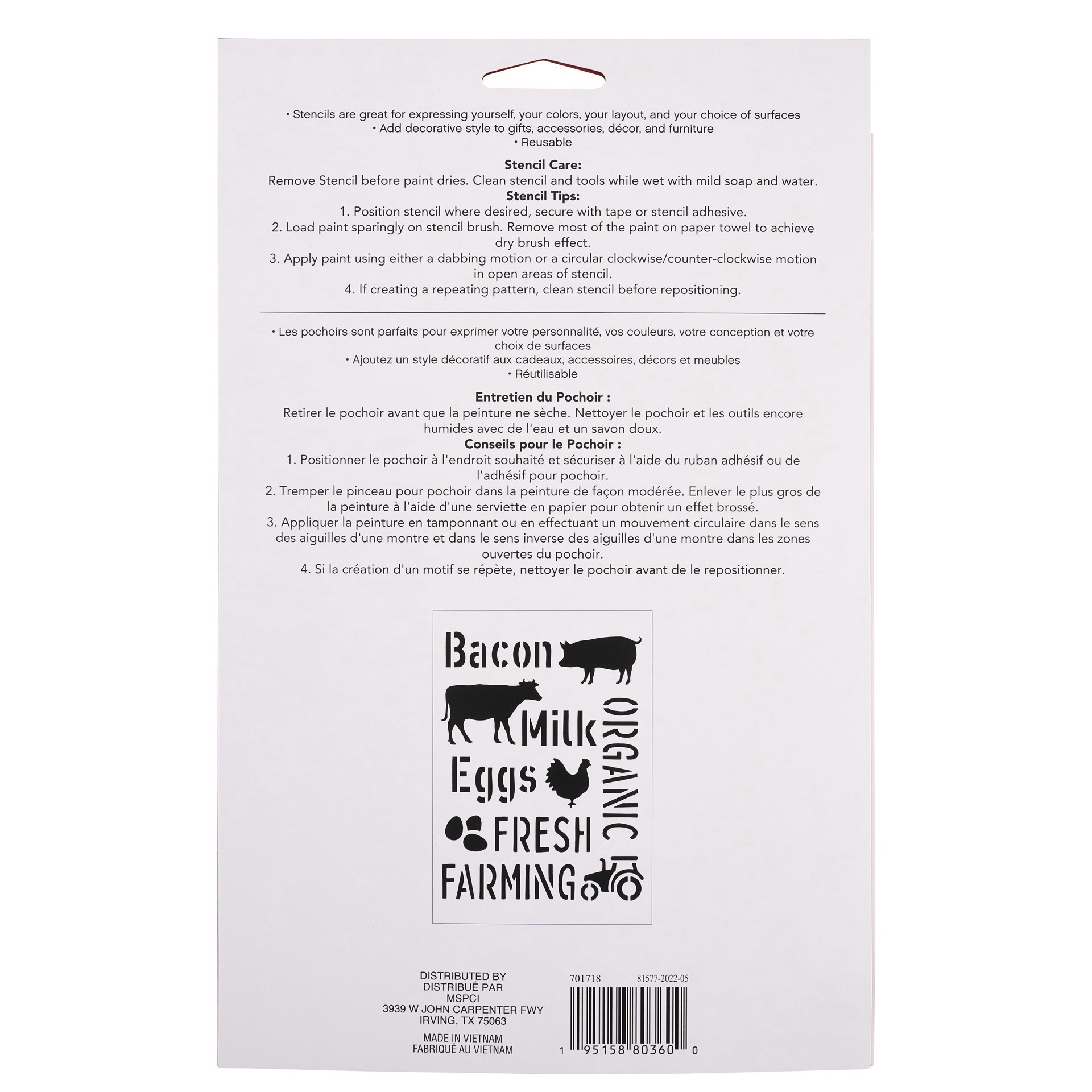 slide 3 of 3, Farmhouse Stencils, 7" X 10" By Craft Smart, 7 in x 10 in