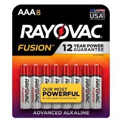 Rayovac Fusion 8pk AAA Batteries – Alkaline Battery: Single-Use, 1.5V, 8 Count